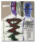 Dvojice, 2003, 105x85 cm